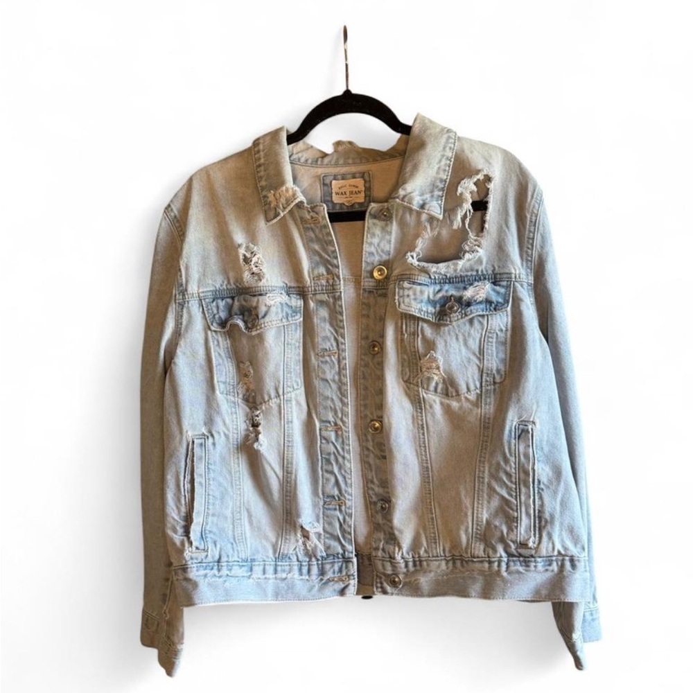 Distressed Denim Jacket - Picture 2 of 7